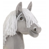 Hobby Horse Steckenpferd Pferd am Stiel Premium - graues Pferd III A4