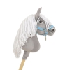 Hobby Horse Steckenpferd Pferd am Stiel Premium - graues Pferd III A4