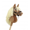 Hobby Horse Steckenpferd Pferd am Stiel Premium - haflinger Pferd A4
