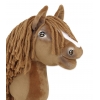 Hobby Horse Steckenpferd Pferd am Stiel Premium - helle Kastanie Pferd A4