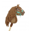 Hobby Horse Steckenpferd Pferd am Stiel Premium - helle Kastanie Pferd A4