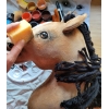 Hobby Horse Steckenpferd Pferd am Stiel Premium - Hirschleder Pferd