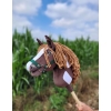 Hobby Horse Steckenpferd Pferd am Stiel Premium - western dunkelbraunes Pferd A4