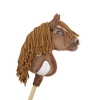 Hobby Horse Steckenpferd Pferd am Stiel Premium - western II braunes Pferd A4