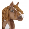 Hobby Horse Steckenpferd Pferd am Stiel Premium - western II braunes Pferd A4