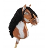 Hobby Horse Steckenpferd Tobiano mit schwarzer Mähne