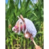 Hobby Horse Steckenpferd Tobiano mit weißer Mähne A4