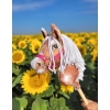 Hobby Horse Steckenpferd Tobiano mit weißer Mähne A4