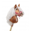 Hobby Horse Steckenpferd Tobiano mit weißer Mähne A4