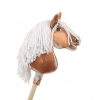 Hobby Horse Steckenpferd Tobiano mit weißer Mähne A4