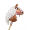 Hobby Horse Steckenpferd Tobiano mit weißer Mähne A4