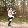 HobbyHorse Weiß Braun Schecke A3