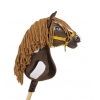 Hobby Horse Western Dunkelbraun mit weißen Schecken