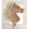 Hobby Horsing Steckenpferd Pferd am Stiel Premium - Gelbbraunes Pferd