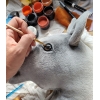 Hobby Horse Steckenpferd Pferd am Stiel Premium - graues Pferd