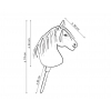 Hobby Horse Weiß Pferd am Stiel - Steckenpferd