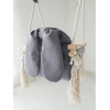 Türschaukel für Babys Kaninchen Dunkelgrau