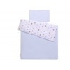 Juniorbett Bettwäsche Set 2-tlg 140x200 Junior -  Sternen grau -blau