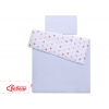 Juniorbett Bettwäsche Set 2-tlg 140x200 Junior -  Sternen grau -blau