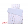 Juniorbett Bettwäsche Set 2-tlg 140x200 Junior -  Sternen grau -blau