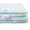 Juniorbett Bettwäsche Set 2-tlg 140x200 Junior - blaue Schmetterlinge