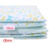 Juniorbett Bettwäsche Set 2-tlg 140x200 Junior - blaue Schmetterlinge