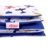 Juniorbett Bettwäsche Set 2-tlg 140x200 Junior - Flugzeuge dunkelblau