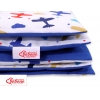 Juniorbett Bettwäsche Set 2-tlg 140x200 Junior - Flugzeuge dunkelblau
