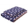 Juniorbett Bettwäsche Set 2-tlg 140x200 Junior - Hasen dunkelblau
