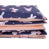 Juniorbett Bettwäsche Set 2-tlg 140x200 Junior - Hasen dunkelblau