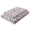 Juniorbett Bettwäsche Set 2-tlg 140x200 Junior - Minze Tierchen