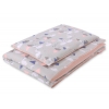 Juniorbett Bettwäsche Set 2-tlg 140x200 Junior - Schwäne grau