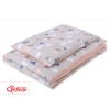 Juniorbett Bettwäsche Set 2-tlg 140x200 Junior - Schwäne grau
