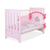 Kinderbett 120x60cm Babybett für Mädchen Lorenzo Rosa Pink