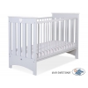 Babybett in Grau mit Matratze