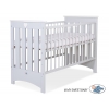 Babybett Grau mit Matratze ohne Himmelstange