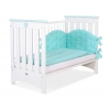 Babybett  weiß minze120x60cm Lorenzo