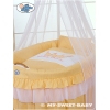 Kinder Stubenwagen mit Rollen mit Himmel - Little Prince/Princess pfirsich