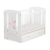 Kinderbett 120x60cm Dreamy bunny mit Schublade MAXI