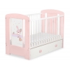 Kinderbett 120x60cm Dreamy bunny mit Schublade MAXI