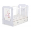 Kinderbett 120x60cm Dreamy bunny mit Schublade MAXI