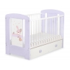 Kinderbett 120x60cm Dreamy bunny mit Schublade MAXI