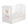 Kinderbett 120x60cm Gute Nacht Braun Schublade MAXI
