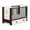 Braun Kinderbett 120x60cm Gute Nacht Creme Schublade MAXI