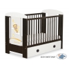 Braun Kinderbett 120x60cm Gute Nacht Creme Schublade MAXI