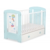 Kinderbett 120x60cm Happy balloons mit Schublade MAXI
