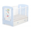 Kinderbett 120x60cm Happy balloons mit Schublade MAXI