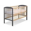 Kinderbett 120x60cm Leonardo- anthrazit - naturholz