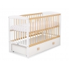Skandinavisches  Babybett Naturholz mit Schoubladen