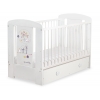 Kinderbett 120x60cm Lovely birds mit Schublade MAXI